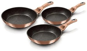 Berlinger Haus 3-dielna sada panvíc Rosegold Metallic Line