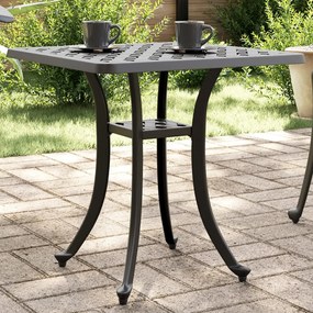 Záhradný stôl čierny 53x53x53 cm liaty hliník 4002820