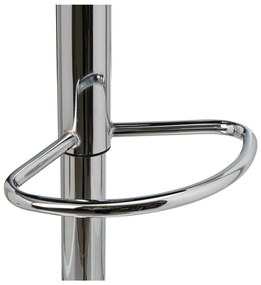 Čierne barové stoličky s nastaviteľnou výškou z imitácie kože v súprave 2 ks (výška sedadla 93 cm) – Casa Selección