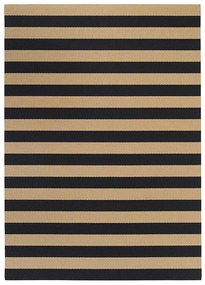 Koberec Big Stripe: Béžovo-čierna 140x200 cm