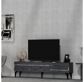 TV stolík/skrinka Vadiki 2 (antracit + strieborná) . Vlastná spoľahlivá doprava až k Vám domov. 1095402