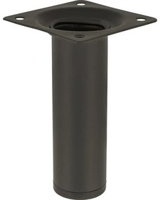 Okrúhla nábytková noha 10 cm čierna