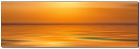 Obraz na plátne - Pokojné more pri západe slnka - panoráma 5280A (105x35 cm)