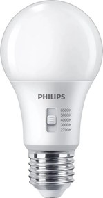 LED žiarovka E27 stmievateľná 8W 806lm A60 5CCT Philips 2700K - 6500K