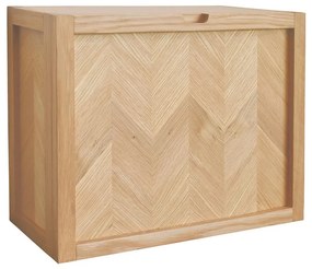 Nástenná skrina na topánky z dubového dreva Hübsch Herringbone