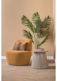 Žlté kreslo z textílie buklé Ada – Leitmotiv