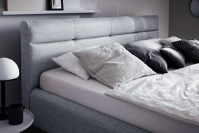Dvojlôžková posteľ anika s úložným priestorom 180 x 200 cm svetlomodrá MUZZA