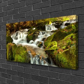 Obraz Canvas Vodopád skaly príroda 140x70 cm