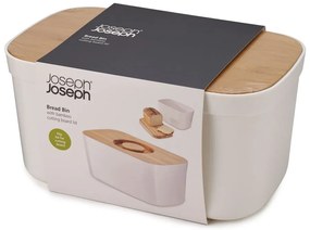 Biely chlebník s dreveným vekom Josoph Josoph Bin