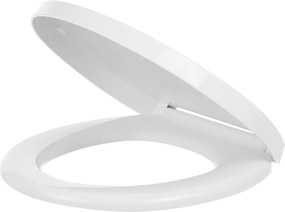 Kuchinox Standard, WC sedadlo z polypropylénu 447x370 mm, soft-close, biela, LAV-ADA_611E