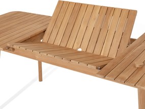 Dvojito rozkladací jedálenský stôl z tíkového dreva