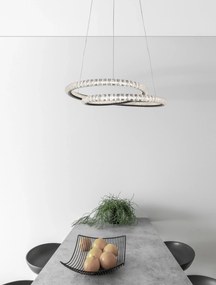 LED luster Ginevra 48 čierne