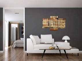 Obraz - Nábrežná štvrť, Portugalsko (90x60 cm)