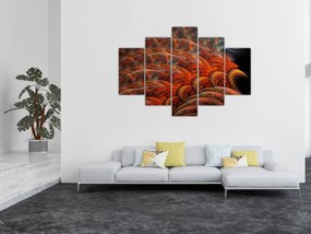 Obraz - Abstraktná imitácia peria (150x105 cm)