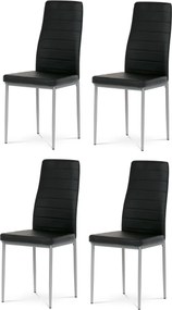 Súprava jedálenských stoličiek DCL-377 BK, 4 ks