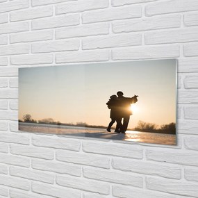 Obraz plexi Ľudia tancujú v zime 120x60 cm