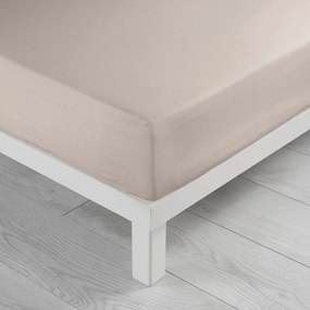Béžová napínacia plachta z mikrovlákna 90x190 cm Oscar – douceur d'intérieur