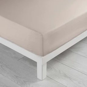 Béžová napínacia plachta z mikrovlákna 90x190 cm Oscar – douceur d'intérieur