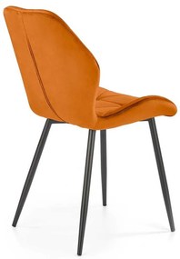 Jedálenská stolička Pelor, oranžová / čierna