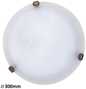 Rabalux ALABASTRO 3203 stropné svietidlo 1x60W | E27 | IP20 - biely alabaster