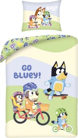 Halantex Bavlnené obliečky 140x200 + 70x90 cm - Bluey "Go Bluey"
