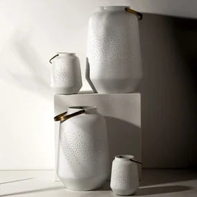 BIELA porcelánová LAMPA vel. XL (30 cm)