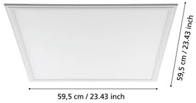 Eglo 96153 - LED stropný panel SALOBRENA LED/40W/230V