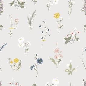 Detská tapeta 10 m x 50 cm Wildflowers – Lilipinso