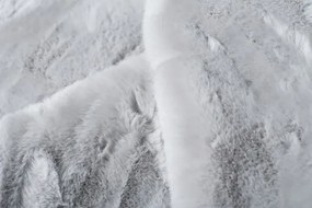 Koberček RABBIT FUR CLASSIC svetlosivý
