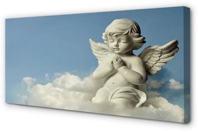 Obraz na plátne Anjel neba mraky 125x50 cm