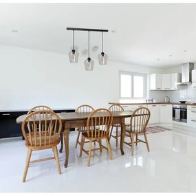 Luster na lanku SANTIAGO 3xE27/60W/230V číra