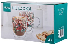 4Home Bloom Hot&amp;amp;Cool termosky 400 ml, 2 ks