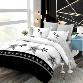 Bavlnené posteľné obliečky 7-dielne hviezdny dizajn K664