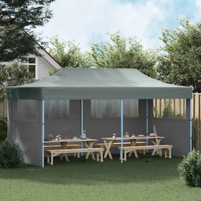 Multidom Skladací párty stan s bočnými stenami 3x6 m antracitový
