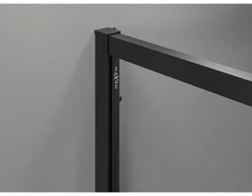 Mexen Exo, sprchovací kút s krídlovými dverami 110 x 95 cm, 6mm číre sklo, čierny profil, 819-110-095-70-00