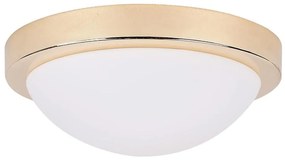 Stropné svietidlo v zlatej farbe so skleneným tienidlom ø 28 cm Roda - Candellux Lighting