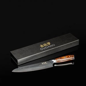 Gudaro - Damaškový šéfkuchársky nôž FENG 8", 67 vrstiev ocele, dĺžka 20 cm
