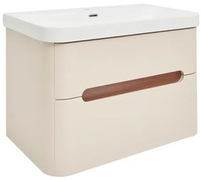 Kúpeľňová skrinka s umývadlom SAT Fusion 77,5x53x45 cm pieskovo-béžová matná SATFUSION280BEMW, 1 ks