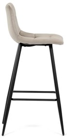 Autronic BONTEC Barová stolička, hnedá, látka, AUB-X7015 CAP2 Farba: Šedá