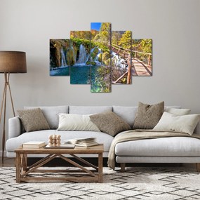 Obraz - Vstup na vodopády (150x105 cm)