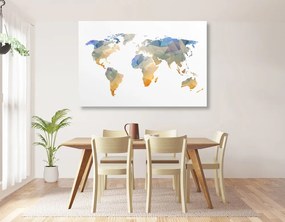 Obraz na korku polygonálna mapa sveta