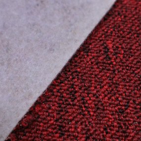 Spoltex, Metrážny koberec Balance 35 červený, na mieru, šíře 4m, červená, filc, chodba / predsieň