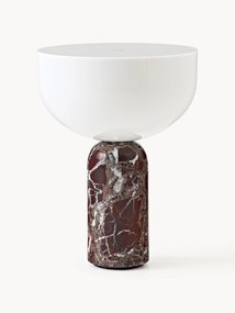 Malá prenosná stmievateľná mramorová stolová LED lampa Kizu