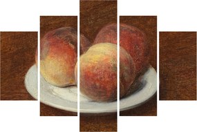 Obraz - Henri Fantin-Latour, Three Peaches on a Plate, reprodukcia (150x105 cm)