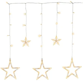 Nexos 41712 Vianočná LED reťaz - hviezdy - 0,6 m, 61 LED teple biela