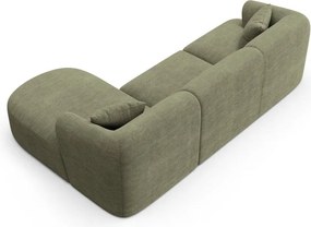 Zelená menčestrová rohová pohovka (pravý roh/s leňoškou) Campi – Cosmopolitan Design