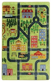 Detský koberec Green Small Town 100 × 160 cm