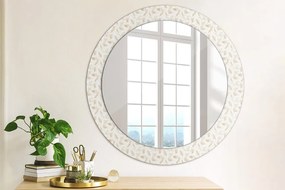 Okrúhle zrkadlo s potlačou Perie fi 70 cm