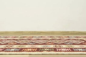 Obojstranný koberec / behúň Kilim bordový 2