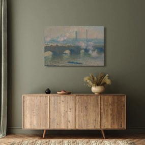 Obraz - Claude Monet, Waterloo Bridge, Gray Day, reprodukcia (90x60 cm)